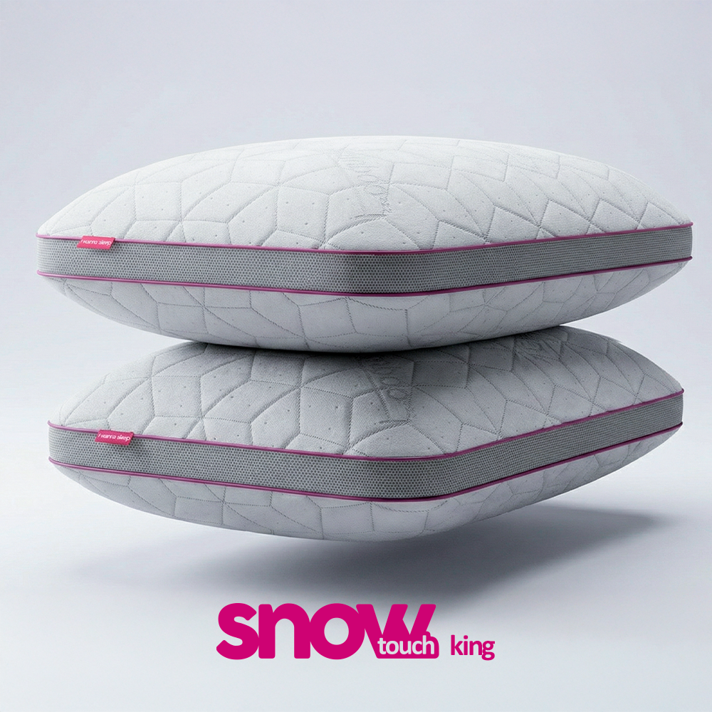 SnowTouch adjustable pillow with soft bamboo cover