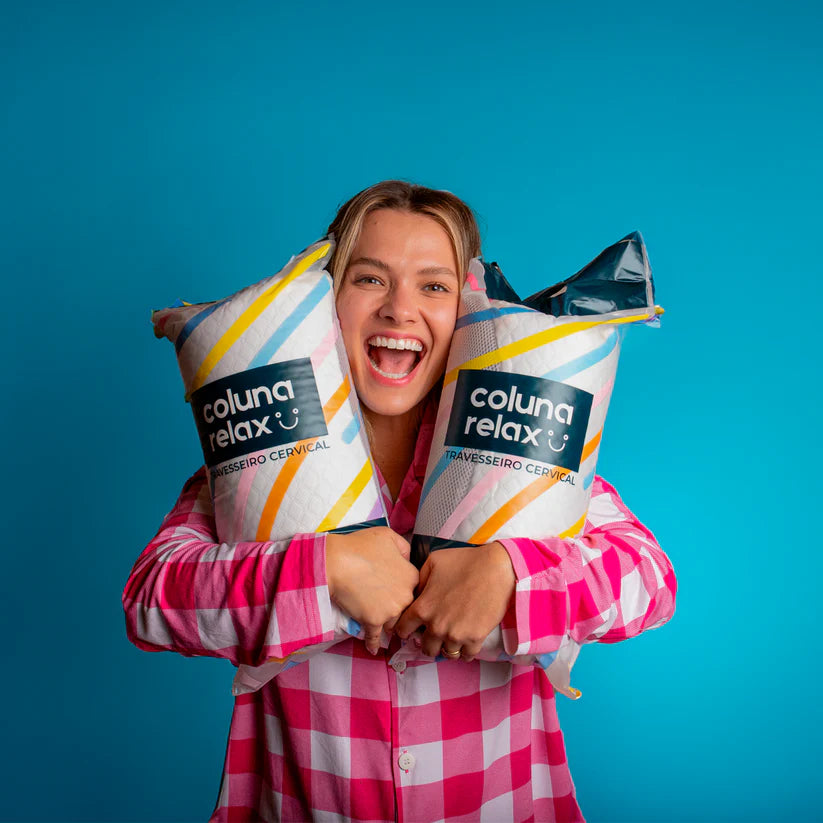 Bundle Coluna Relax® Cervical + Coluna Relax® Knee Pillow