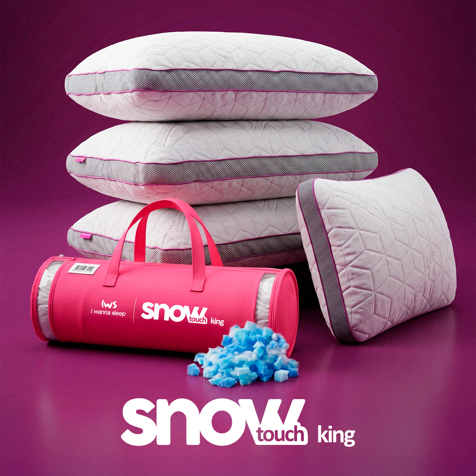Bundle 4x IWS SnowTouch Pillows — Set of 4