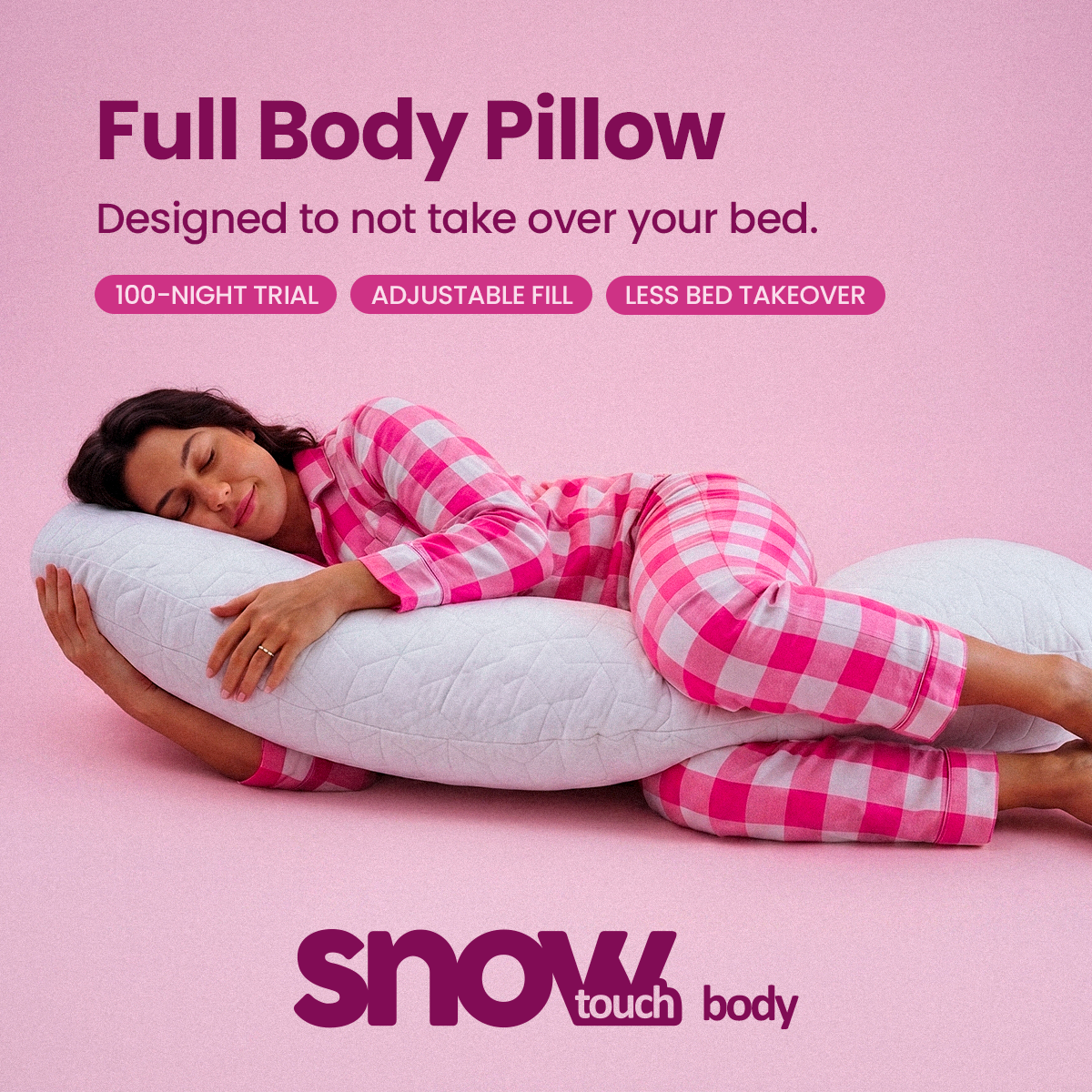 SnowTouch Adjustable Body Pillow