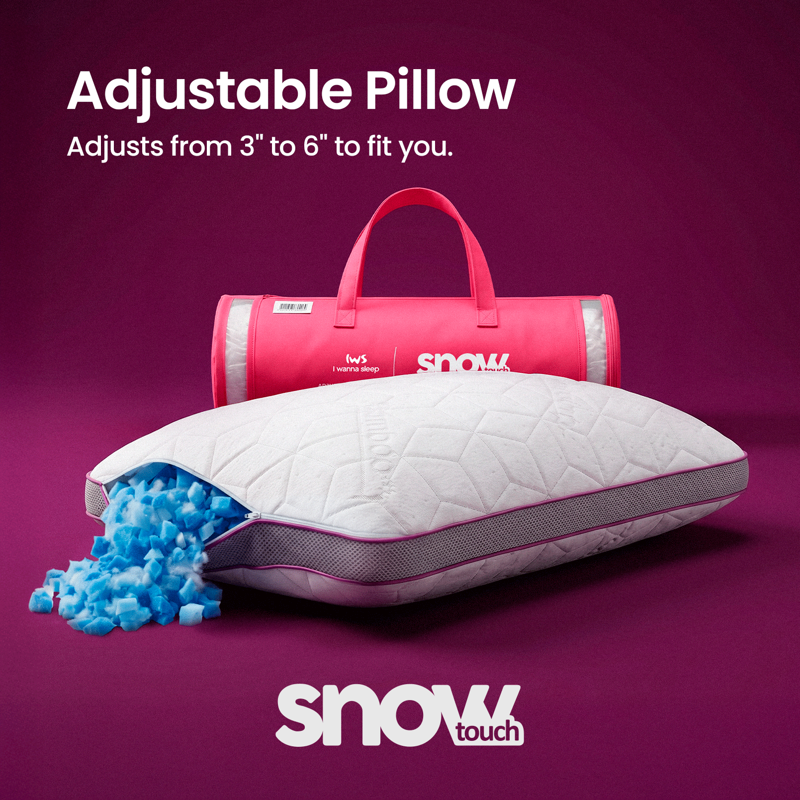 SnowTouch Adjustable Pillow