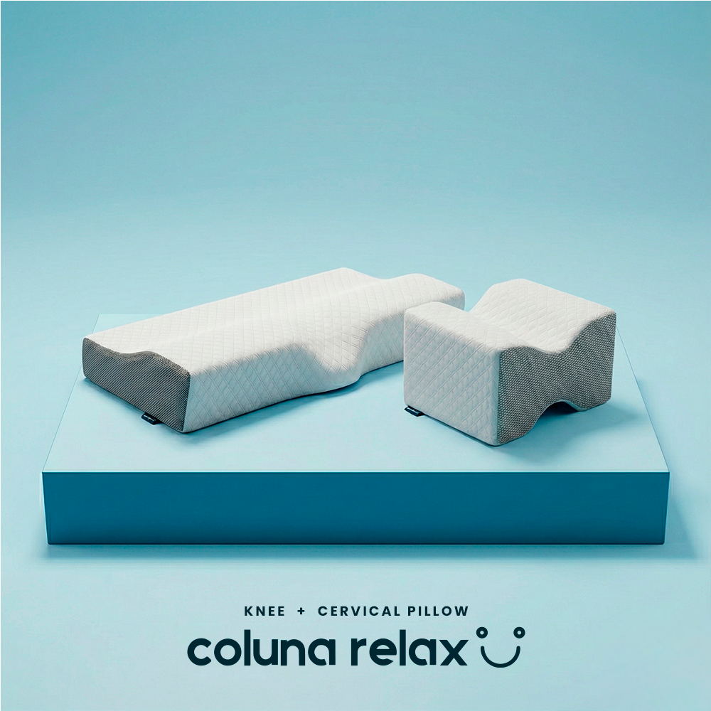 Bundle Coluna Relax® Cervical + Coluna Relax® Knee Pillow