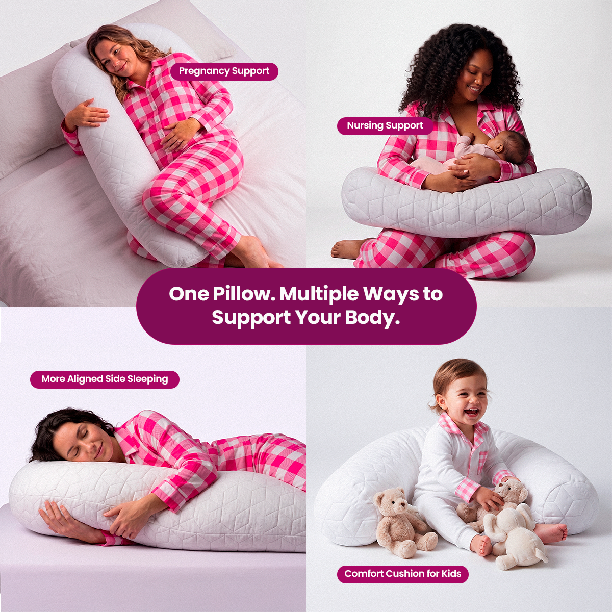SnowTouch Adjustable Body Pillow