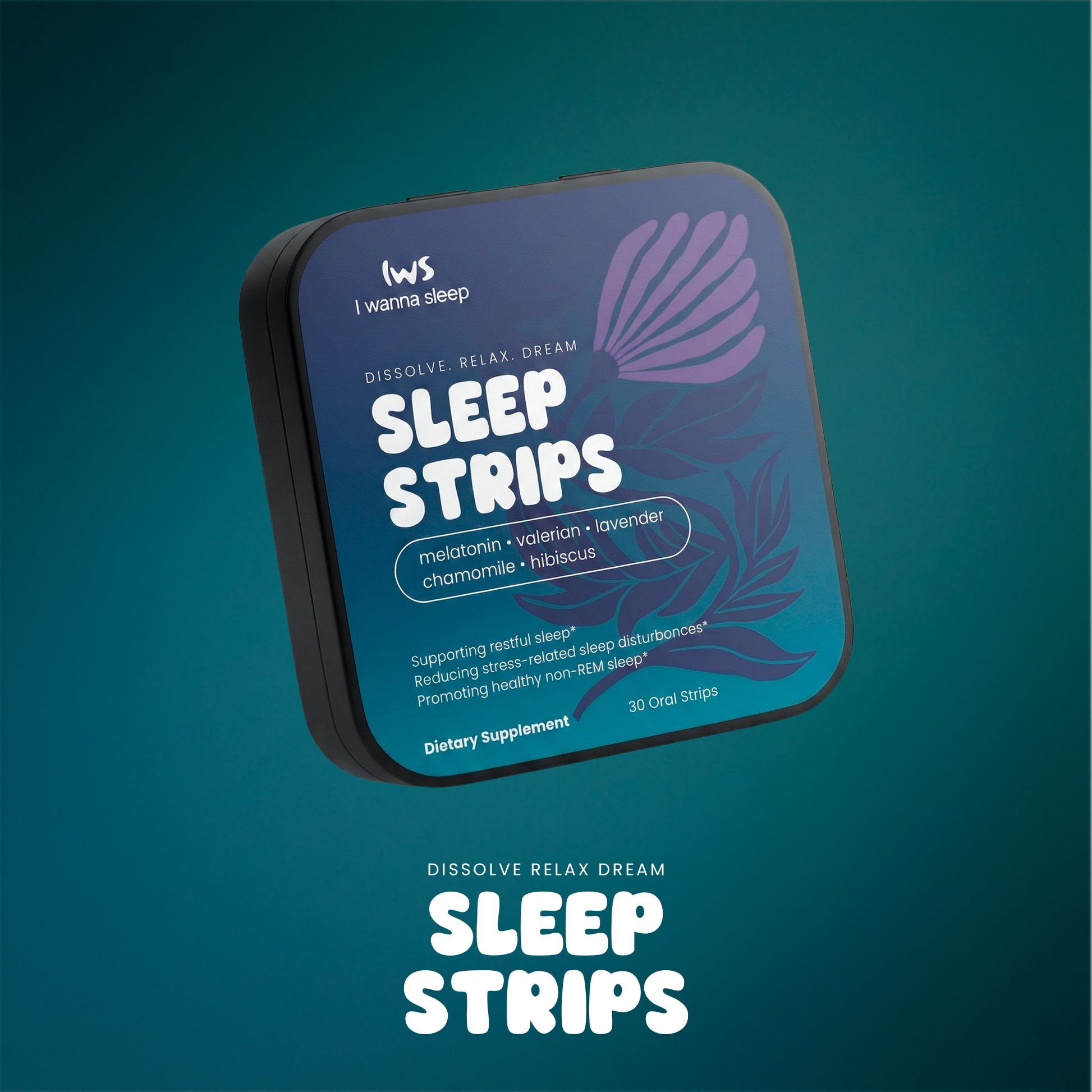 Sleep Strips oral sleep supplement with melatonin for better sleep