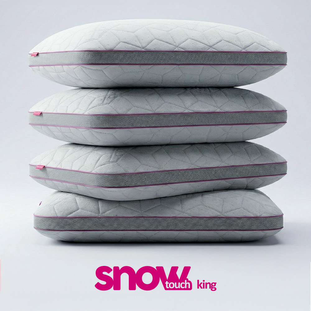 SnowTouch adjustable pillow designed for hot sleepers