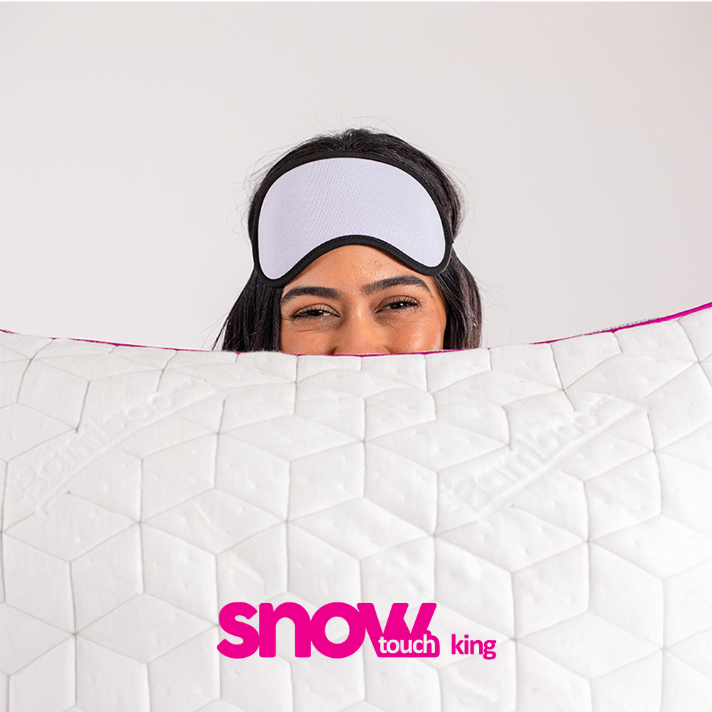 SnowTouch adjustable pillow with soft bamboo cover