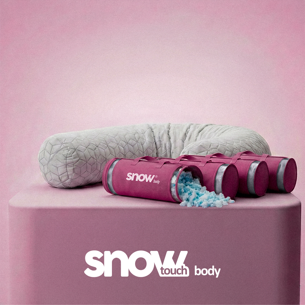 SnowTouch maternity body pillow with adjustable memory foam filling maternity pillow designed to support your body